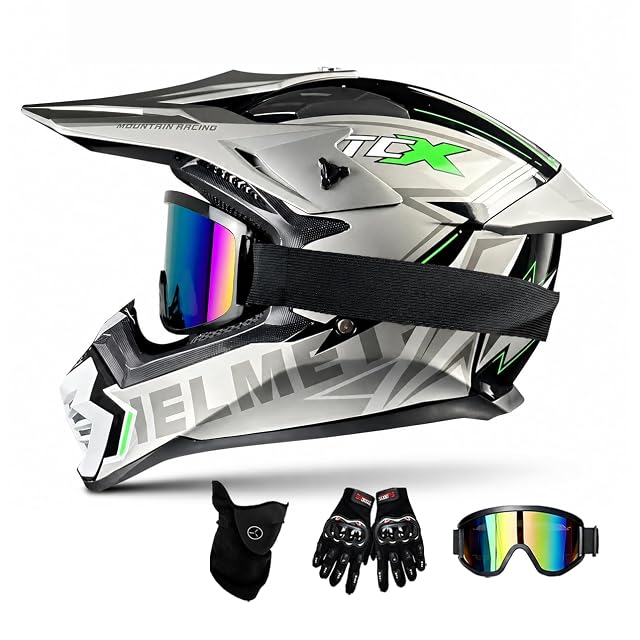 Crosshelm-Set Foern mit Brille, Handschuhen und Sturmhaube