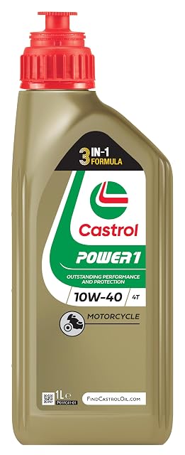 Ein-Liter-Flasche Castrol POWER1 4T 10W-40