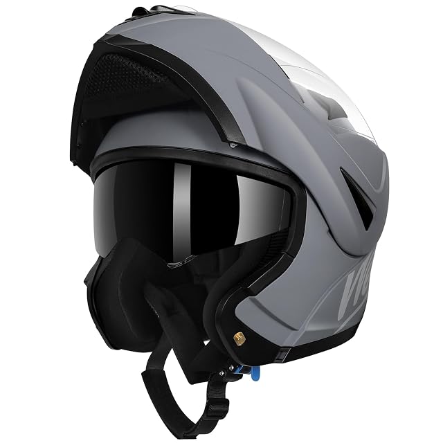 Klapphelm Westt mit dem Kinnbügel in der hochgeklappten Stellung