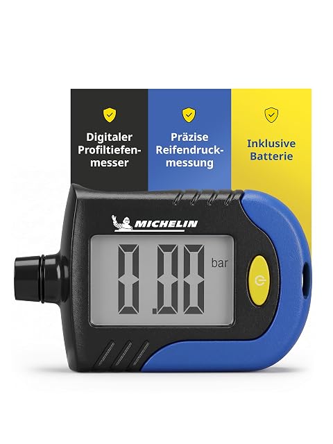 Digitaler Reifendruckprüfer MICHELIN mit Profiltiefenstift
