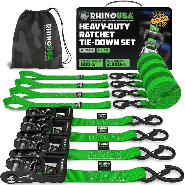 Viererpack Zurrgurte Rhino USA