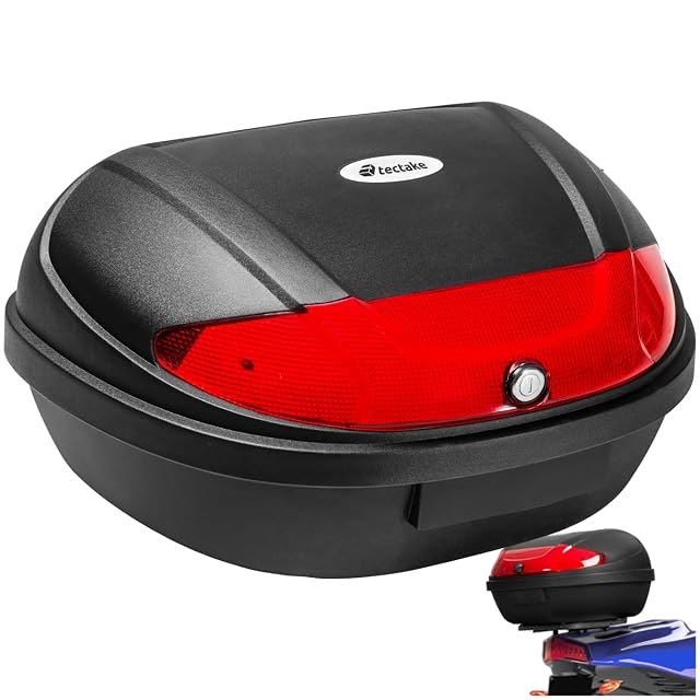 Topcase tectake mit 48 L in Mattschwarz