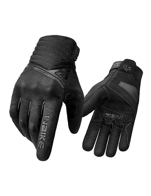 Winter-Motorradhandschuh INBIKE, Handrücken mit hartem Protektor